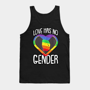 No Gender Gay Pride Love Rainbow Flag Proud Lgbt Q Ally Tank Top